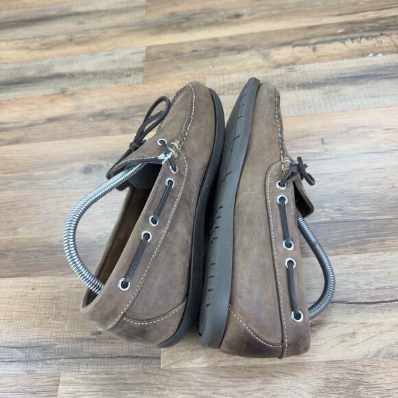 LL Bean Size 8 D Signature Brown Boat Shoes Loafers Moccasins Mens main image 5